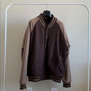 Publish Brand Brown/Tan Varsity jacket